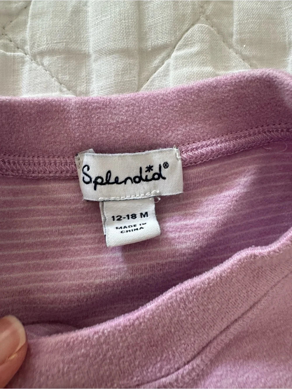 Splendid Girls Lavender Heart Sleeve Sweatshirt & Leggings Set